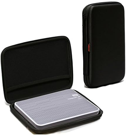 Navitech Black EVA Shock Proof Hard Case Compatible With The External Portable Hard Drives Including LiteOn Ultra Slim External 8x DVD Writer / StarTech USB to Slimline SATA CD/DVD Optical Drive Enclosure / Dynamode USB-CDR USB 2.0 CD Optical Drive / BD-H5500 3D Blu-ray DVD Player / Buffalo MediaStation DVSM-PC58U2VB-EU 8x Portable DVD Writer