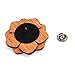 Men's Wood Lapel Flower Wooden Brooch Boutonniere Pin for Suit Wedding Corsage (1), One Size