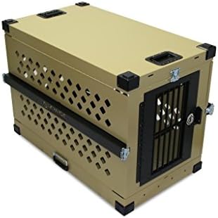 Heavy Duty Folding/Collapsible Dog Crate (Medium) by Grain Valley Dog Supply