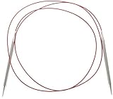 ChiaoGoo 60-Inch Red Lace Stainless Steel Circular Knitting Needles, 13/9mm