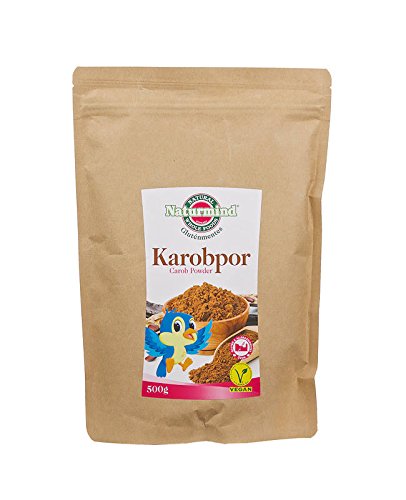 Naturmind Carob Pulver 500g - Glutenfrei, Lactosfrei, Koffeinfrei, Theobrominfrei