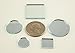 Small Mini Square & Round Craft Mirrors Assorted Sizes Mirror Mosaic Tiles 1/2-1 inch 100 Pieces