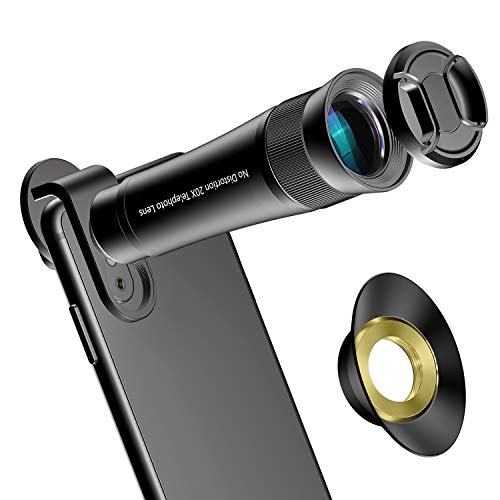 Cell Phone Telephoto Lens, TODI 20X 4K HD Clip-On iPhone Camera Lens Manual Telescope Lens with No Distortion, Compatible iPhone, Samsung, iPad and Most Smartphones - Thumbnail 6