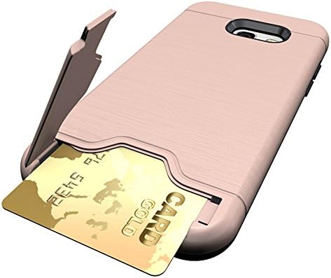 for Samsung Galaxy A5 (2017) [Card Brush] GuluGuru PC + TPU Hybrid Back Armor Cover With Cryptic Card Storage Slot Cell Phone Case