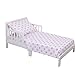 NoJo 3-Piece Toddler Sheet Set, Pink & White Hearts, 52