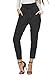 BerryGo Women's Casual Loose High Waist Stretchy Skinny Slim Long Pants (Black,M)