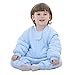 Baby Toddler Boys Soft Thickness 100% Cotton Split Wearable Blanket,Blue