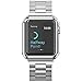 ICE FROG iWatch Series 1 38mm Case, Electroplate Metal Plated PC Slim Hard Protective Bumper HD Screen Protector Full Coverage Case Cover Shell for Apple Watch 38mm - Silver