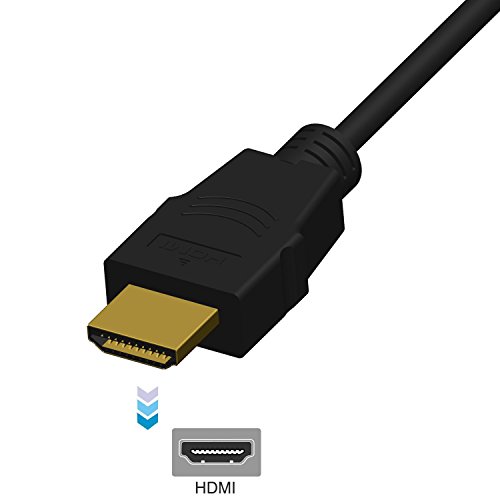 SZHYLINK HDMI to VGA, 1080P with Audio Port, Gold Plated Active HDMI to VGA Adapter Converter Male to Female with Micro USB & 3.5mm Audio Port Cable (Black)