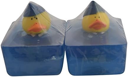 2 Pack Handmade Glycerin Rubber Military Duck Toy Soap Bar (5 Oz) with a Gift Bag (Air Force)