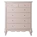 Evolur Aurora 6 Drawer Tall Chest in Dusty Rose