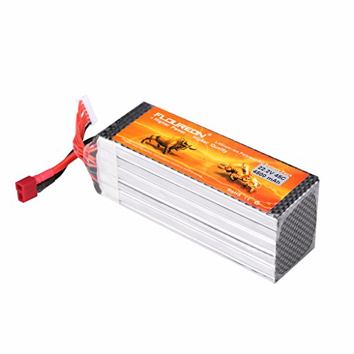 Floureon 6s 22.2v 4500mah 45c li-polymer battery with t plug for …