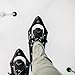 Winterial Onyx Premium Snowshoes 25 Inch Mountain Terrain Black Snow Shoes with Quick Fit Bindings Carry Bag and Adjustable Poles