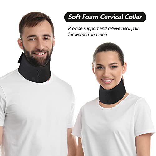Soft Foam Neck Brace Universal Cervical Collar, Adjustable Neck Support