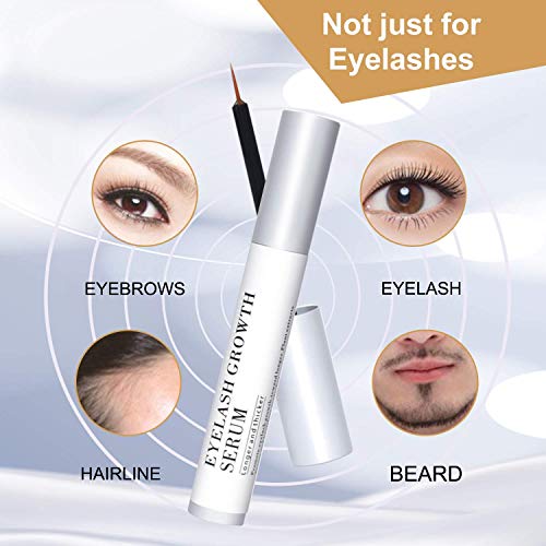 Eyelash Growth Serum 5Ml 100% Natural Material- Grow Longer Fuller Eyelashes VIOCOODA Enhancing Serum & Eye Lash And Eyebrow Growth Serum Safe For Extensions.Dermatologist Certified & Hypoallergenic