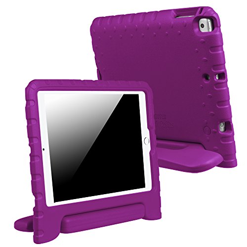 Fintie iPad 9.7 Inch 2017 / iPad Air 2 / iPad Air Case - Kids Friendly Light Weight Shock Proof Convertible Handle Stand Cover for Apple iPad 9.7" 2017 Model, iPad Air 2, iPad Air, Purple
