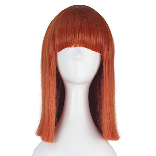 Synthetic Medium Long Straight Hair Women Girl Bob Party Cosplay Costume Wig - Image 4