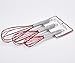 Alphastarx Stainless Steel Kitchen Whisks - Set of 3 Silicone Whisk Utensils for Whisking, Blending, Stirring & Beating - Great Egg Beater Blender, Milk Frother - 12
