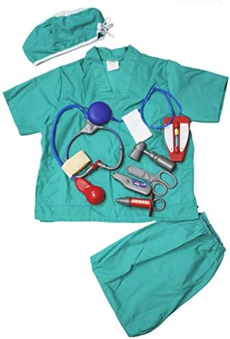 Leaf Sison Halloween Occupational Unisex Children Costume Party Dress Clothing (Blue Doctor)