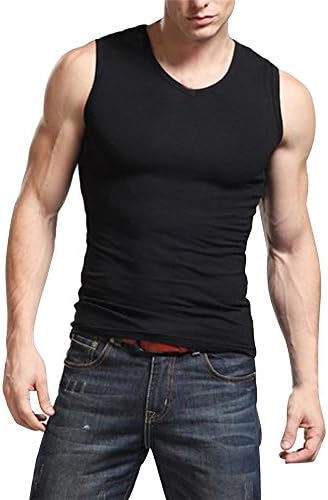 OFIN Mens Summer Gym Sports Fit Sleeveless Tank Tops Vest Undershirt M L XL XXL
