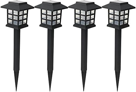 [Pack of 4]eSavebulbs Solar Lights Outdoor,Solar Path Lights,In-Ground Light,Daylight LED,Solar Garden Lights,for Lawn Patio Yard Walkway Driveway Pathway Landscape