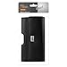 Reiko Large Size for Samsung Galaxy S6 / S8 / S9 (Fits With Silicone Case / Hybrid Case) Black Leather Wallet Pouch and Zoomazig Stylus