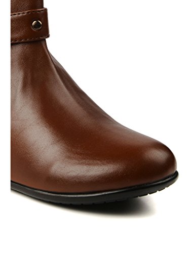 bruno manetti women's tan faux leather boots
