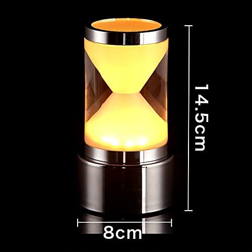 LongYu Night light colorful hourglass modern simple button acrylic table lamp bar led charging bar lamp creative battery KTV deck bar lamp energy saving (Color : Yellow)