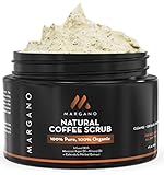 Natural Coffee Face & Body Scrub. Energizing Gentle Exfoliant w/Coffee, Calendula, Moroccan Argan Oil, Almond Oil, Shea Butter| Anti Acne, Blackheads, Scars, Stretch Marks. Ultra Hydrating.