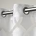 Exclusive Home Curtains Rio Burnout Sheer Grommet Top Window Curtain Panel Pair, Winter White, 54x84