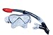 CRG Adult Swimming Diving Mask & Semi Dry Top Snorkel Combo Set