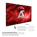 Akia Screens 120 inch Projector Screen 16:9 Foldable Anti-Crease Portable Screen Support Double Sided Projection for Outdoor Indoor 120