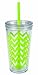 Copco Minimus 24oz Double Wall Insulated Tumbler with Removable Straw - BPA-Free Tritan Plastic, Leak-Proof Quarter-Turn Lid, Dishwasher Safe Travel Mug for Cold Beverages On-the-Go (Lime Green)