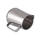 UNEGO 304 Stainless Steel Milk Cup Frothing Pitchers Durable Milk Frother Jug for Espresso Machine Steaming Coffee Latte 12Ounce/350 Ml-Silver(Europa Rounded Spout,NSF Certified)