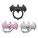 Batman Phone Ring Holder, Cute Bat Cell Phone Ring Stand, Cool Phone Finger Ring Grip Compatible for iPhone Xs Max, iPhone XR,Samsung Galaxy S10/S10 Plus and More (3 Pack,Pink/Black/Silver)