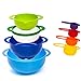 HULLR 8-Piece Measuring Mixing Bowl Set, Colorful Stackable Bowls For Baking Cooking & More