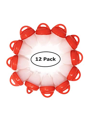 Egg Cooker & Poacher Cup 12 Set Combo | Durable Plastic, Airtight Lids, BPA Free Silicone, Stackable Design | Prepare Perfect Hard Boiled Eggs Without Shells, Omelets, Eggs Benedict (12 Egg Cookers)