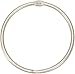 Kiera Grace Circular Metal Shower Curtain Rings, Nickel Finish - Set of 12
