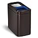 simplehuman 20 Liter / 5.3 Gallon Dual Compartment Recycling Can, Slim Open Top Office Trash Can, Commercial Grade Heavy Gauge Small Trash Can, Dark Bronze Stainless Steel