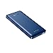 EasyAcc Slim Power Bank 10000mAh, QC Quick Charge 10000 Portable Charger, Ultra Compact External Battery, Lightweight Battery Pack for Android, iPhone and More - Blue
