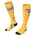 Compression Socks for Women & Men by Faladi-BEST design ideal for Everyday Use,Nurses,Shin Splints, Maternity, Travel&Running (1 pair) (S/M, Yellow-Zebra)