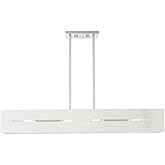 Livex Lighting Soma 4 Light Brushed Nickel Linear Chandelier