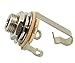Switchcraft Electric Guitar Output Jack, 11 1/4 Guitar Jack, Audio Jack for Quarter Inch Cable, Nickel Plate Contact, Mono Output Jack
