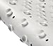 Natural Rubber Mildew Resistant Non Slip Bath Mat 15 W x 33 L Inches,Fits Any Size Bath Tub(White)