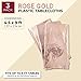 Blue Panda Rose Gold Plastic Rectangle Party Table Cloth Cover (3 Pack)