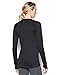 Under Armour Women's Base 4.0 Crew Long Sleeve, Black/Glacier Gray, X-Small