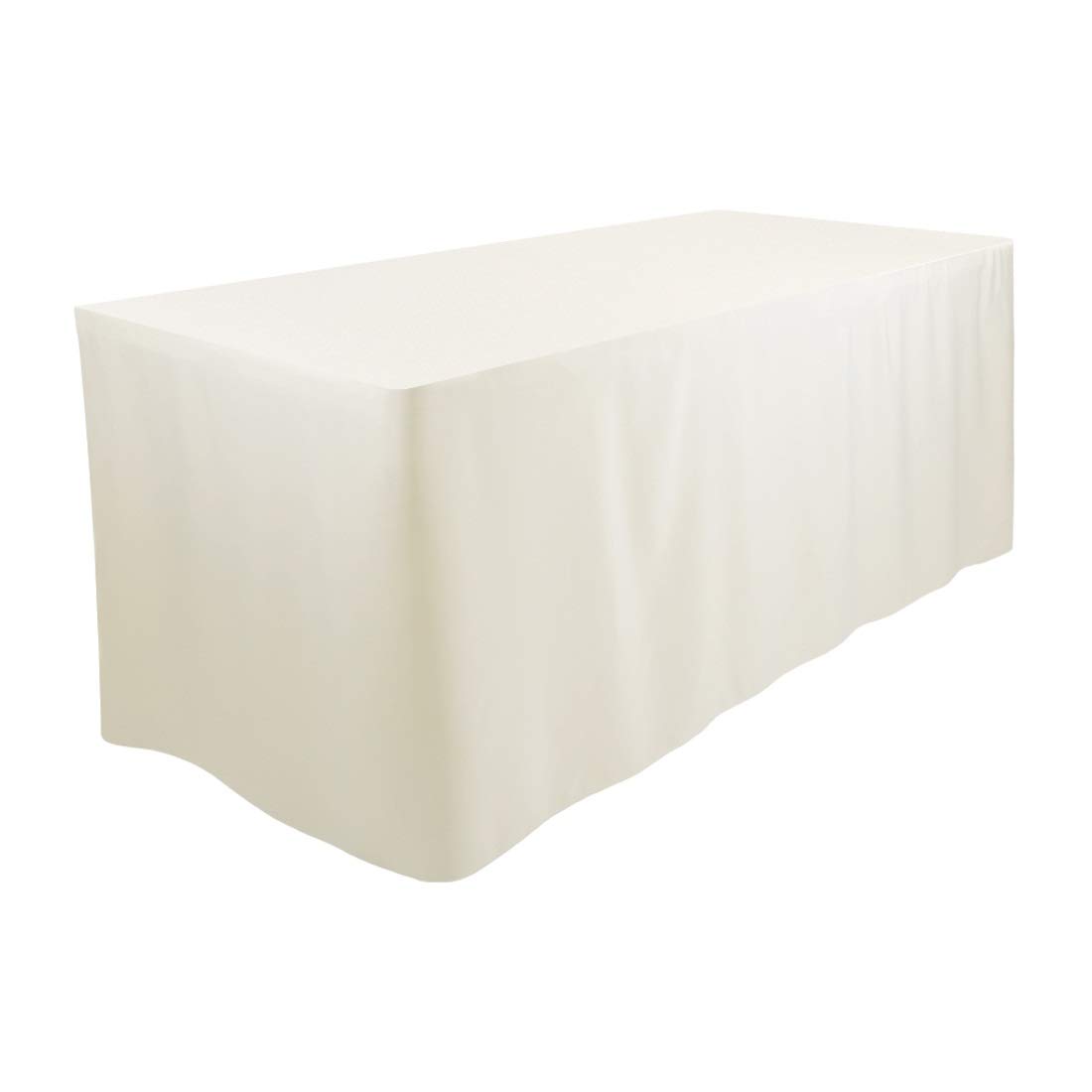 Best white pleated table cloth 6′