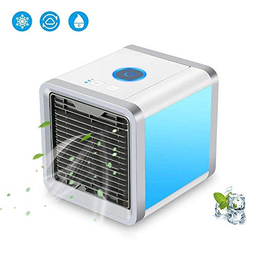 YSYDE Personal Space Air Cooler - 3-in-1 Portable Mini Air Cooler Humidifier & Purifier with 7 Colors Led Lights for Room Office Outdoor, is Your Summer Life's Best Partner