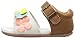 Carter's Every Step Stage 2 Girl's Standing Shoe, Glaze, White/Brown, 4 M US Toddler