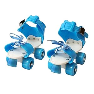 EONWISE Complete Highly Flexible Adjustable Size Inline Skates | Roller Skates Shoes for Beginners or Professional with Heavy Duty PU Wheels (Colour May Vary)